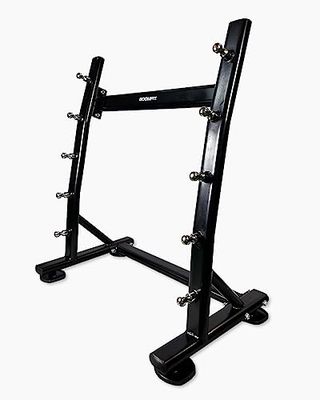 BOOMFIT Stöd för monterad rak stång, Unisex-vuxen, svart, en storlek