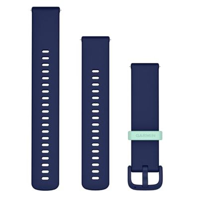 Garmin Quick release, Horlogeband, Siliconen, 20 mm, Navy, Geschikt voor Vivoactive 5