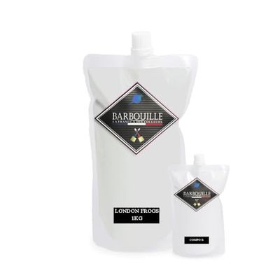 BARBOUILLE - Bar-Résine London Frogs - Résine Epoxy Bi-Composants - Effet Mat - Peinture Mur, Plafond, Boiserie, Carrelage & Métal - Lessivable - COV A+ - Fabriquée En France - 750 ml