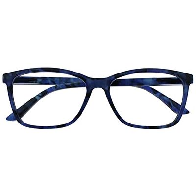 The Reading Glasses Company Blue Tortoiseshell Wrap Readers Large Designer Style Mens Womens Spring Hinges R51-3T +1.00