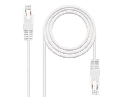 Cable de red - latiguillo RJ45 Cat.5e UTP, AWG24, 2m, blanco, ideal para conexiones de red rápida y estable.*