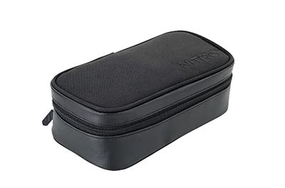 Nitro Pencil Case XL Incl. Geo Driehoek & lesrooster, Etui, Etui, Etui, Sluie Box, Pennenetui, Tough Black