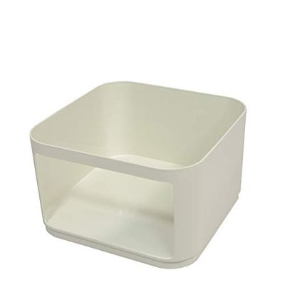Kartell Componibile Elementos compostáveis, elemento quadrado, baixo H. 23, 38 x 23 x 24 cm, branco