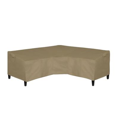 Easy-Going Funda de sofá Modular en Forma de V para Patio, Impermeable, para Exteriores, Funda Resistente para Muebles de jardín con ventilación de Aire de 89 Pulgadas de Largo (en Cada Lado) x 33.5
