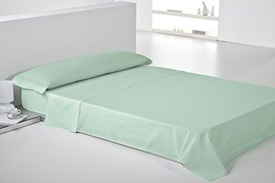 Play Basic Collection Lisa beddengoedset, katoen-polyester, glaziaalgroen, 270 x 250 x 3 cm, 3 stuks