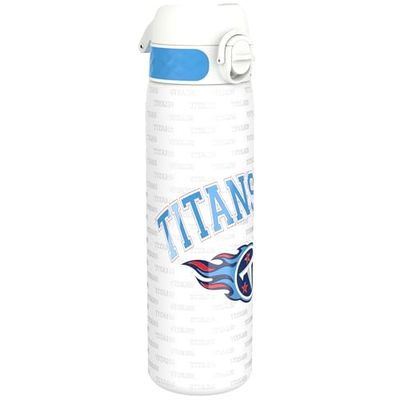 ion8 NFL Titans Botella Agua Inox Ligero, 600ml, Sin Aislamiento, a Prueba de Fugas, Fácil de Abrir, Aptas para Lavavajillas, Cerradura Segura, Fácil de Limpiar, Diseño en Relieve