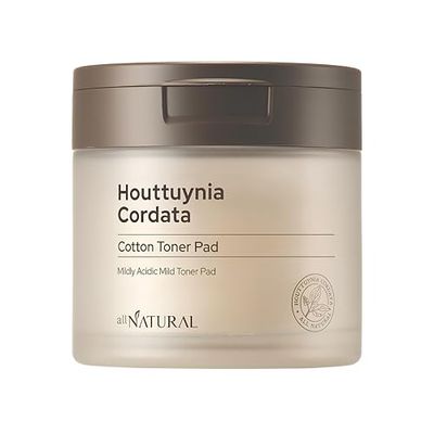 All Natural Houttuynia Cordata Ansiktstoner bomullsskivor 60 st