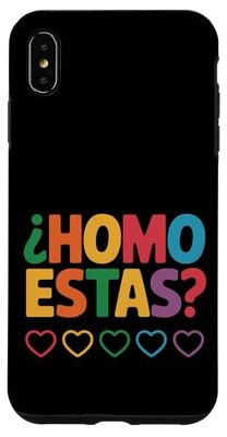 Homo Estas LGBTQ Spanish Funny Hispanic Pride Case for iPhone XS Max