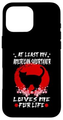 At Least My American Shorthair Cat Loves Me For Life Custodia per iPhone 16 Pro Max