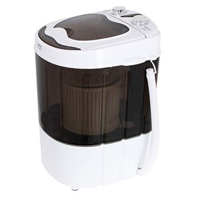 Camry CR8054 Mini Lavadora Centrifugadora Portátil, 3Kg lavado ropa, 1Kg Centrifugado, Pequeña Perfecta Camping, Caravanas y Autocaravanas, Programa Lavado Corto, Ahorra Agua y Energía