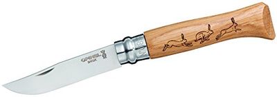 Opinel Unisex Animalia haas zakmes, bruin, M