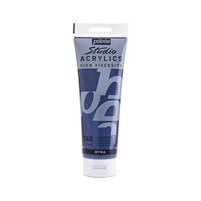 169360 Belle Arti Pebeo Studio Acrilico 1 Tubo Blu/Nero 250 ml Iridescente