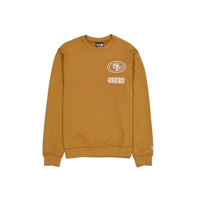 San Francisco 49ers unisex Nfl logo utvald rund hals tröja ljus brons tröja