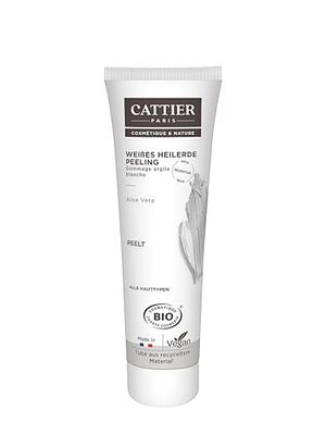 Cattier Creme esfoliante de argila branca e aloé vera, BIO, 100 ml