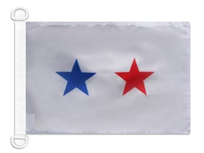 AZ FLAG - Drapeau Pavillon Civil Philippines - 45x30 cm - Pavillon Nautique Marchand Philippin Spécial Bateau Et Extérieur En Maille Bloquée Avec Anneaux Plastiques Intégrés - 30g