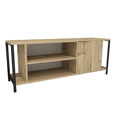 WELL HOME MOBILIARIO & DECORACIÓN Meuble TV, Marron, 120x54x30