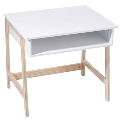 WELL HOME Bureau enfant simple et pratique Blanc