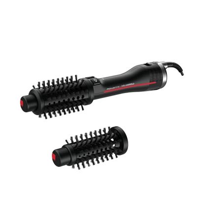 Rowenta x KARL LAGERFELD K ou Pro Stylist Brosse soufflante rotative, Booster d'éclat, Coiffures variées, 2 brosses CF961LF0