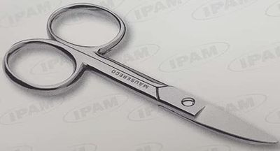 Ipam Set 12 aA0229 Ciseaux Ongles 3,5 Courbe esagonal manucure et pédicure, Multicolore, Unique