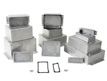 BOÎTIER ÉTANCHE EN ALUMINIUM COULÉ AVEC BRIDE