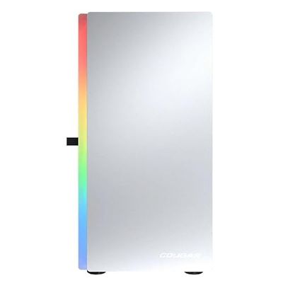 Caja minitorre RGB Blanca con diseño Elegante, Soporte para múltiples Ventiladores, Ideal para Gaming y configuraciones de Alto Rendimiento.