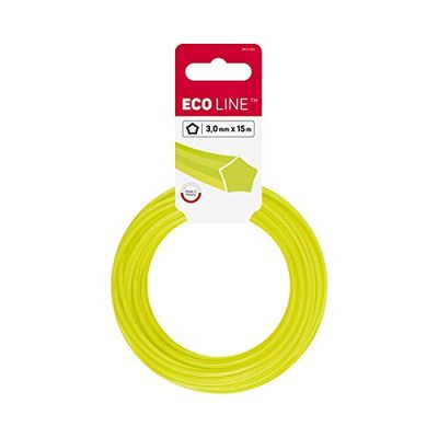 Cellfast Filo da Taglio Fil De Débroussailleuse Renforcé per Decespugliatori E Tagliaerba Filo per Decespugliatore Eco Stella 3,0 mm 15 m