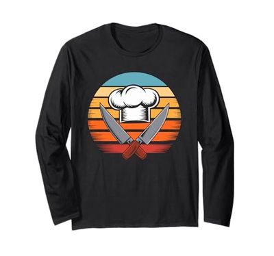 Gorro de chef Cuchillo Cocina Cocinero Cocineros Cocineras Manga Larga