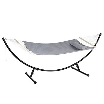 Hespéride - Toile de hamac matelassé Akio Gris Perle