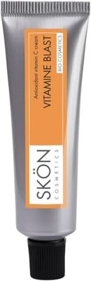 SKON - Sérum Visage à la Vitamine C, Vitamines Blast, Bio Triple Antioxydant, Anti-âge et Lumineux - Contient de l'aloe vera bio et du lichen islandais - Anti-rides, Vegan
