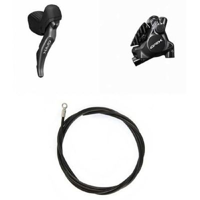 SHIMANO Unisex Adulto, Idraulico Gravel Brake Kit GRX RX820 Posteriore 1x12, Negro, Única, Black, One Size
