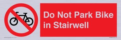 Do Not Park Bike in Trapbord - 300x100mm - L31