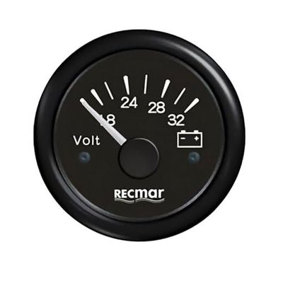 NUEVO 2024 - VOLTIMETRO 8 / 32V NEGRO