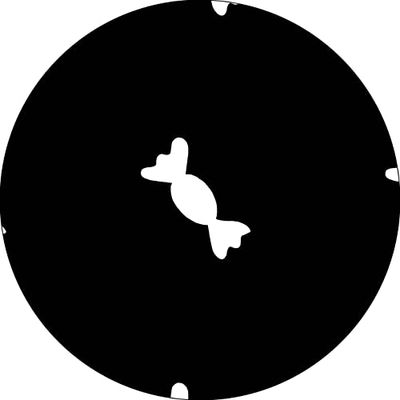 Bonateks, Round Digital Printed Mouse Pad, Non-Slip Base, for Office and Home, Diameter:22cm