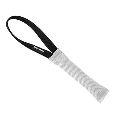 Dingo Gear Firehose Bite Tug 1 Mango Juguete Resistente para Entrenamiento de Perros K9 IGP Juego Deportivo Buscar Bite Trabajo Flotante Tira de Guerra para encender Presas Drive Tamaño M Blanco