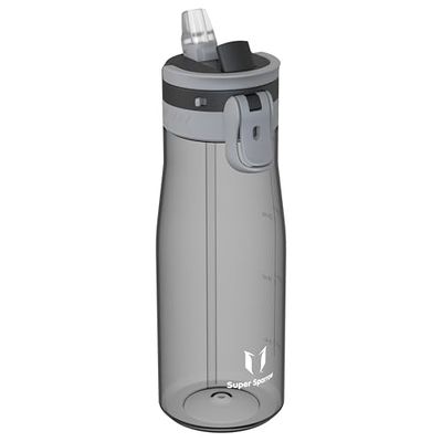 Sparrow Botella Agua 1L - Sin BPA - TouchFlow Tritan Botella con Pajita, para Deportiva, Gimnasio, Ciclismo