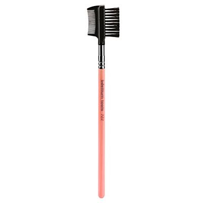 Bdellium Tools, Pennello da trucco professionale, Comb/Brow, Serie Pink Bambu
