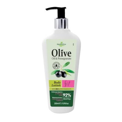 HerbOlive Lozione per il corpo, olio d'oliva e melograno, 200 ml, 40486