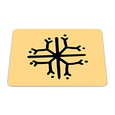 Bonamaison, Tapis de Souris Rectangle Imprimé Numériquement, Fond Antidérapant, pour Bureau et Maison, Taille: 22x18cm