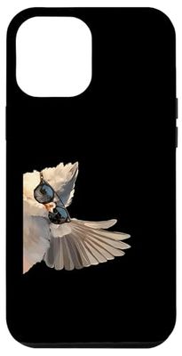 Mignon oiseau mésange portant des lunettes de soleil agitant sur le côté Coque pour iPhone 12 Pro Max