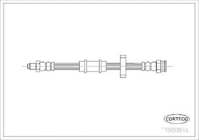 Corteco 19018119 Flessibile del freno