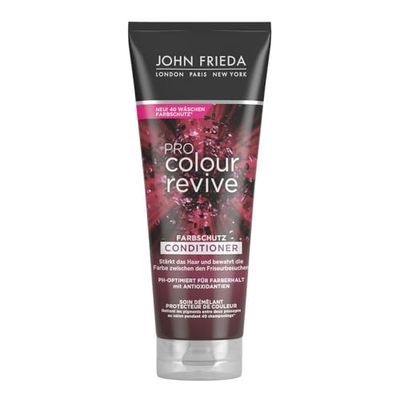 John Frieda PRO Colour Revive färgskyddsbalsam – innehåll: 250 ml – PH-optimerad för att behålla färg – Stärker håret – bevarar färgen mellan frisörbesöken