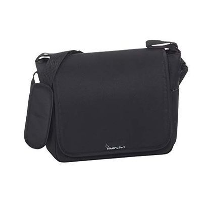 Interbaby Skötväska med laminerad växlingsmatta svart 32 x 14 x 31 cm
