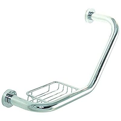 BRAVAT Varuna - Maniglia per vasca da bagno, in ottone cromato, 125 x 415 x 228