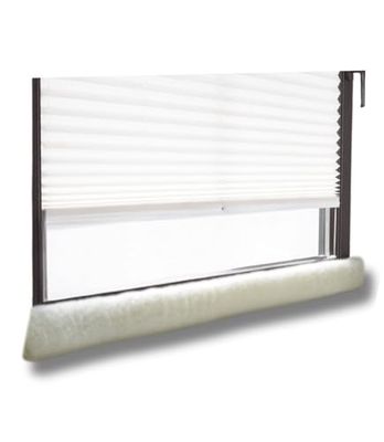 K. & N. Schurwolle Tochtstopper van scheerwol, voor ramen, 120 cm, naturel