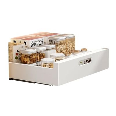 Zstar Cassetto telescopico estraibile, organizer per cassetti, cucina, organizzatore sotto il lavandino, senza forare