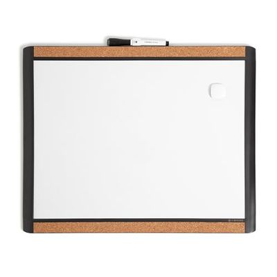 U Brands pin-it lavagna magnetica cancellabile a secco Black Frame