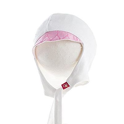 Vändbar hatt, liten/medium, löv rosa