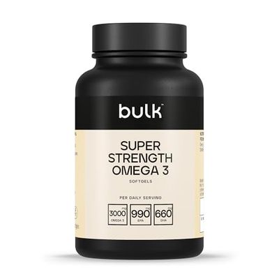 Bulk Super Strength Omega 3 Softgels, 1000 mg, Pack of 270