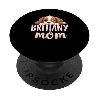 Brittany Mom Dog Brittany Spaniel Mama Cute Puppy PopSockets Adhesive PopGrip