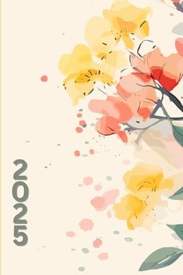 Agenda Settimanale 2025 Verticale|: Layout Verticale con Pianificazione Oraria dei Giorni| 12 Mesi da Gennaio 2025 - Dicembre 2025|A5